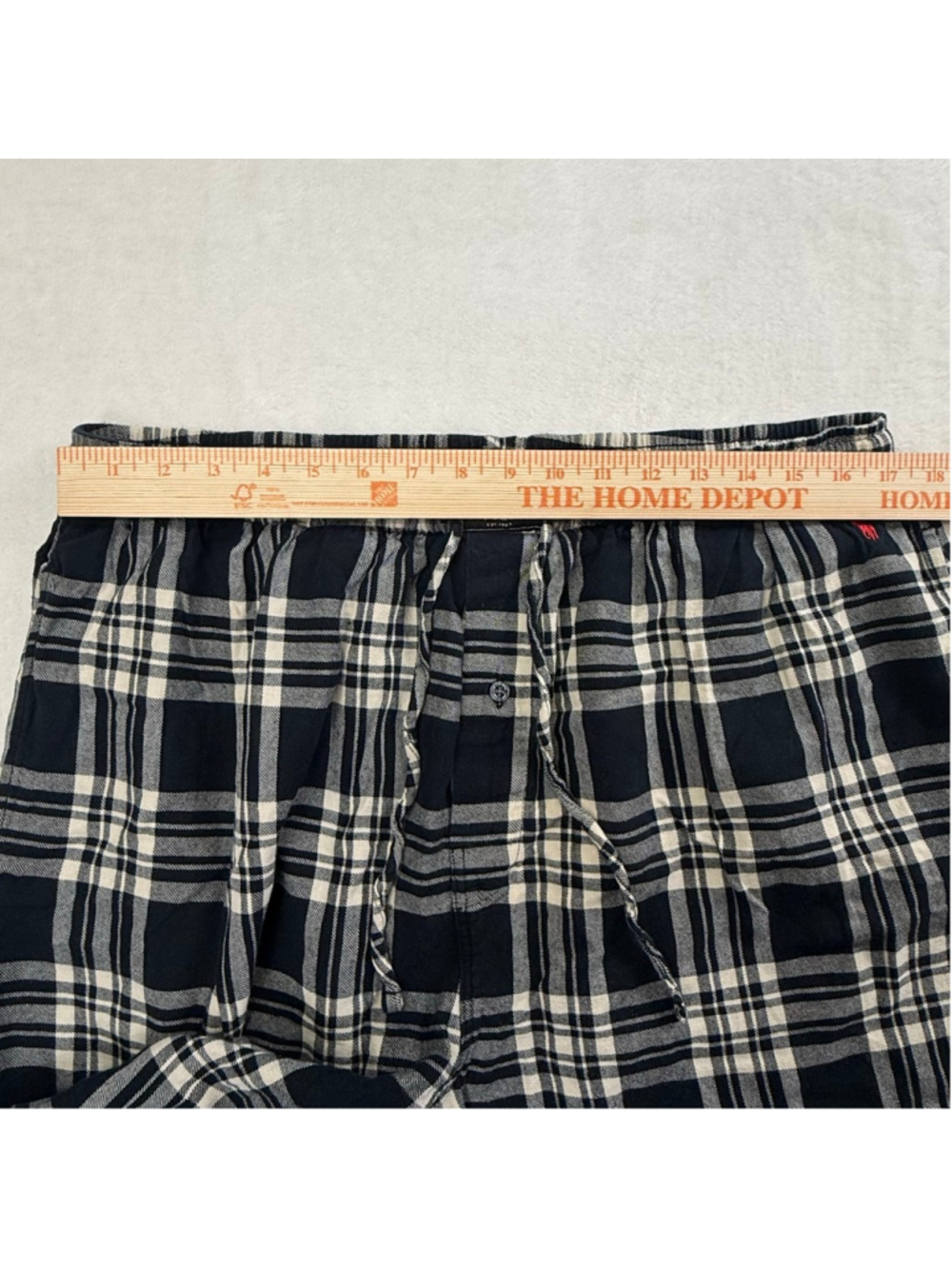 Men's Polo Ralph Lauren Plaid Pajama Pants XL Black White - Picture 11 of 11